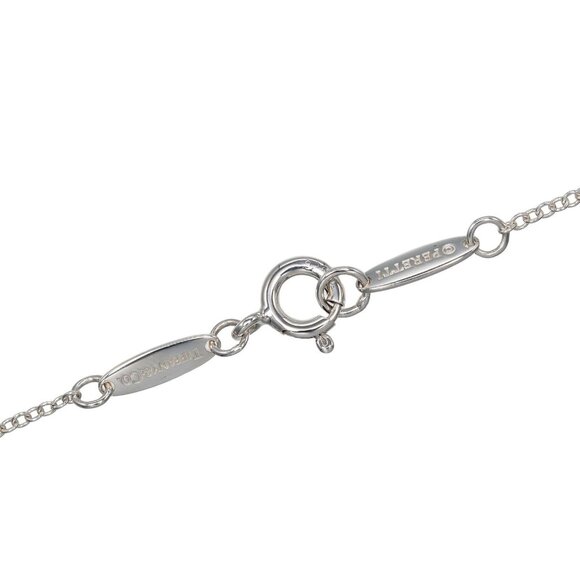 TIFFANY&Co. Double open heart Necklace 0.4"＆0.3" Silver925/K18 Pink Gold... - Picture 5 of 6